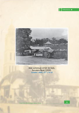 Balai Pertemuan di Fort de Kock, Sumatera Barat 1930