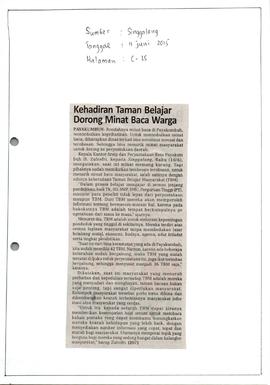 Kliping Koran Tanggal 11 Juni 2015, Singgalang Halaman C-25