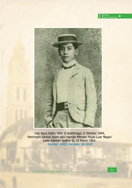 H. Agus Salim, Lahir di Bukittinggi 8 Oktober 1884