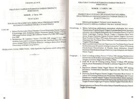 Penjelasan Peraturan Daerah Kotamadya Daerah Tingkat II Bukittinggi Nomor 4 Tahun 1991