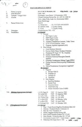Daftar Riwayat Hidup H. Uum Sumardi, SH.