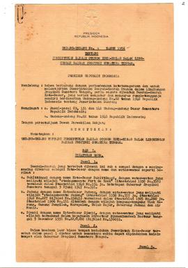 Lembar 1 : UU No. 9 Tahun 1956 Tentang Pembentukan Daerah Otonom Kota-Besar