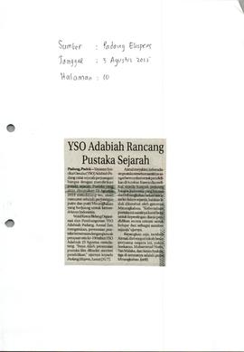 Kliping Koran Tanggal 3 Agustus 2015, Padang Ekspres, Halaman 10