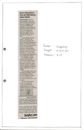 Kliping Koran Tanggal 10 Juni 2015, Singgalang Halaman B-17