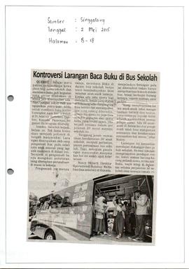 Kliping Koran Tanggal 2 Mei 2015, Singgalang Halaman B-18
