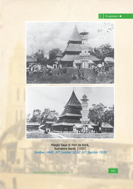 Mesjid Raya di Fort de Kock, Sumatera Barat, 1930