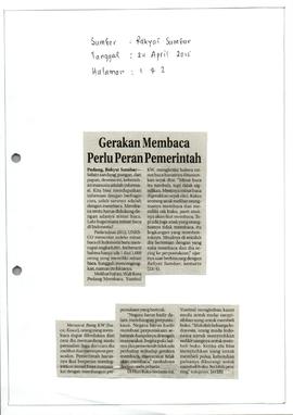 Kliping Koran Tanggal 24 April 2015, Rakyat Sumbar Halaman 1-2