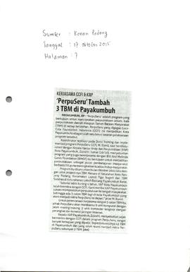 Kliping Koran Tanggal 17 Oktober 2015, Koran Padang, Halaman 7