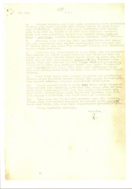 Surat Tanggal 19 April 1961 Berisi Tentang Penyerahan Somba CS Dan Kawilarang