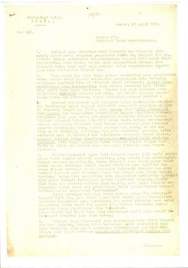 Surat Tanggal 19 April 1961 Berisi Tentang Penyerahan Somba CS Dan Kawilarang