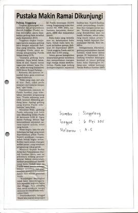 Kliping Koran Tanggal 6 Mei 2015, Singgalang Halaman A-5