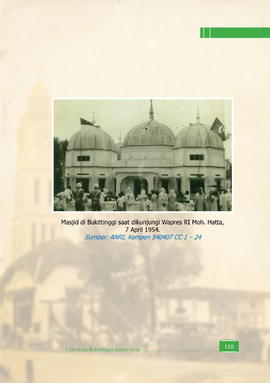 Mesjid di Bukittinggi saat Dikunjungi Wapres RI Moh. Hatta, 7 April 1954