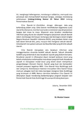 Sambutan Kepala Arsip Nasional Republik Indonesia (Isi lembar 2)