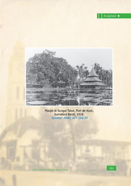 Mesjid di Sungai Taluk, Fort de Kock, Sumatera Barat, 1918