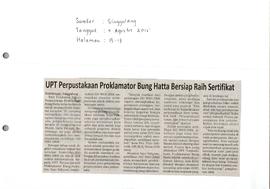 Kliping Koran Tanggal 4 Agustus 2015, Singgalang Halaman B-17