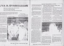 Buya H. Syamsoeddin dalam Koran Edisi 116 Tahun X Bulan Nopember Tahun 1990