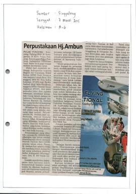 Kliping Koran Tanggal 7 Maret 2015, Singgalang Halaman A-6