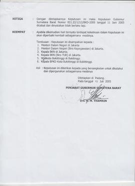 Keputusan Gubernur Sumatera Barat (lembar 2)